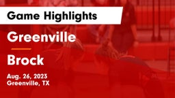 Greenville  vs Brock  Game Highlights - Aug. 26, 2023