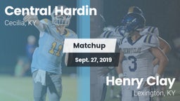 Matchup: Central Hardin High vs. Henry Clay  2019