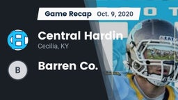 Recap: Central Hardin  vs. Barren Co. 2020