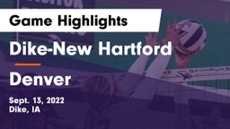 ****-New Hartford  vs Denver  Game Highlights - Sept. 13, 2022