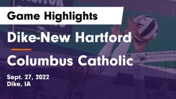 ****-New Hartford  vs Columbus Catholic  Game Highlights - Sept. 27, 2022