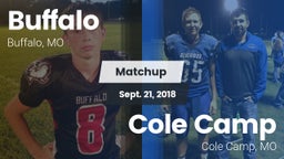 Matchup: Buffalo  vs. Cole Camp  2018