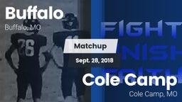 Matchup: Buffalo  vs. Cole Camp  2018