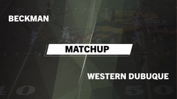 Matchup: Beckman  vs. Western Dubuque  2016