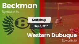 Matchup: Beckman  vs. Western Dubuque  2017