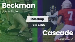 Matchup: Beckman  vs. Cascade  2017