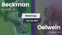Matchup: Beckman  vs. Oelwein  2017
