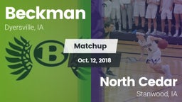 Matchup: Beckman  vs. North Cedar  2018