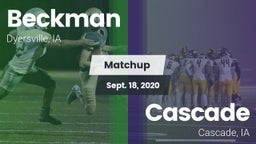 Matchup: Beckman  vs. Cascade  2020