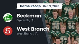 Recap: Beckman  vs. West Branch  2020