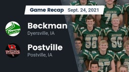 Recap: Beckman  vs. Postville  2021