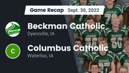Recap: Beckman Catholic  vs. Columbus Catholic  2022