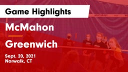 McMahon  vs Greenwich  Game Highlights - Sept. 20, 2021