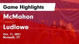 McMahon  vs Ludlowe Game Highlights - Oct. 11, 2021
