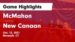 McMahon  vs New Canaan  Game Highlights - Oct. 13, 2021