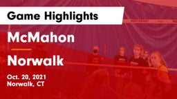 McMahon  vs Norwalk  Game Highlights - Oct. 20, 2021