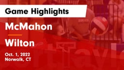McMahon  vs Wilton  Game Highlights - Oct. 1, 2022