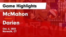 McMahon  vs Darien  Game Highlights - Oct. 6, 2022