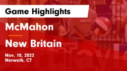 McMahon  vs New Britain Game Highlights - Nov. 10, 2022