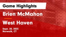 Brien McMahon  vs West Haven  Game Highlights - Sept. 20, 2023