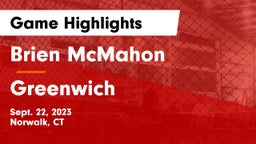 Brien McMahon  vs Greenwich  Game Highlights - Sept. 22, 2023