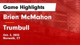 Brien McMahon  vs Trumbull  Game Highlights - Oct. 3, 2023
