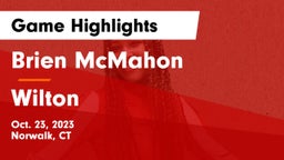 Brien McMahon  vs Wilton  Game Highlights - Oct. 23, 2023
