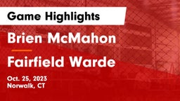 Brien McMahon  vs Fairfield Warde  Game Highlights - Oct. 25, 2023