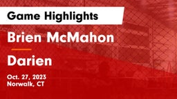 Brien McMahon  vs Darien  Game Highlights - Oct. 27, 2023