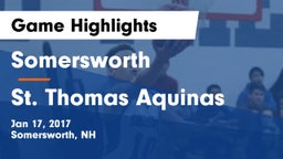 Somersworth  vs St. Thomas Aquinas  Game Highlights - Jan 17, 2017