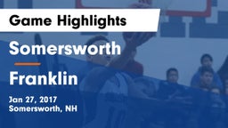 Somersworth  vs Franklin  Game Highlights - Jan 27, 2017