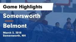 Somersworth  vs Belmont  Game Highlights - March 3, 2018