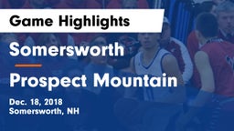 Somersworth  vs Prospect Mountain  Game Highlights - Dec. 18, 2018