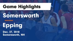 Somersworth  vs Epping  Game Highlights - Dec. 27, 2018