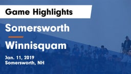 Somersworth  vs Winnisquam  Game Highlights - Jan. 11, 2019