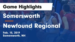 Somersworth  vs Newfound Regional  Game Highlights - Feb. 15, 2019