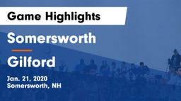 Somersworth  vs Gilford  Game Highlights - Jan. 21, 2020