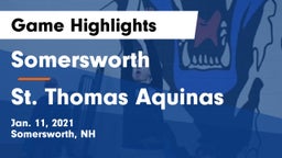 Somersworth  vs St. Thomas Aquinas Game Highlights - Jan. 11, 2021