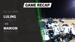 Recap: Luling  vs. Marion  2016