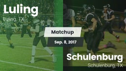 Matchup: Luling  vs. Schulenburg  2017