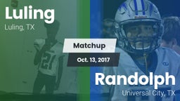 Matchup: Luling  vs. Randolph  2017