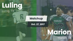 Matchup: Luling  vs. Marion  2017