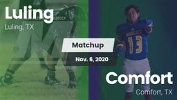 Matchup: Luling  vs. Comfort  2020