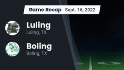 Recap: Luling  vs. Boling  2022