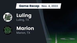 Recap: Luling  vs. Marion  2022