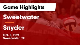 Sweetwater  vs Snyder  Game Highlights - Oct. 5, 2021