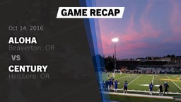 Recap: Aloha  vs. Century  2016