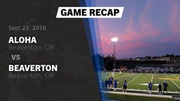 Recap: Aloha  vs. Beaverton  2016