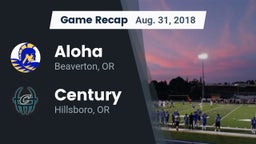 Recap: Aloha  vs. Century  2018