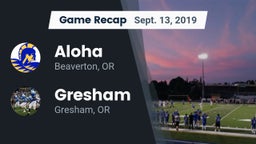 Recap: Aloha  vs. Gresham  2019